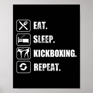 Poster Kickboxing Muay Thai Arts martiaux Tigre Sak Yant