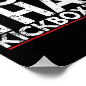 Poster Kickboxing Muay Thai Précision Et Endurance (Coin)