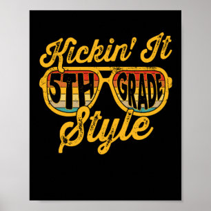 Poster Kickin it 5e année de l'équipe d'enseignants de st