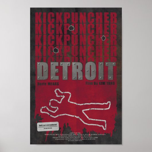 Poster Kickpuncher : Détroit (Devant)