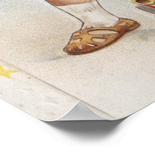 Poster Kid Holding Fireworks et Rockets (Coin)