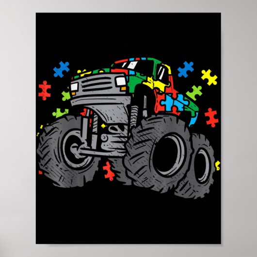Poster Kid Monster Truck (Devant)