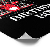 Poster Kids 3rd Birthday Race Car Bday Boy Cant Catch Me  (Coin)