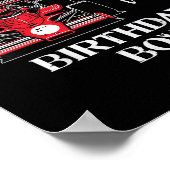 Poster Kids 5th Birthday Race Car Bday Boy Cant Catch Me (Coin)