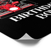 Poster Kids 6th Birthday Race Car Bday Boy Cant Catch Me  (Coin)