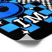 Poster Kids Blue Checkered I Was 6 Now I'm 7 Birthday Boy (Coin)