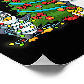 Poster Kids Christmas Penguin Christmas Tree Lights Baubl (Coin)