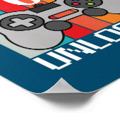 Poster Kids Level 6 Unlocked Video Game 6th Birthday (Coin)