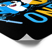 Poster Kids Ofishally One 1st Birthday Fishing Theme O-fi (Coin)