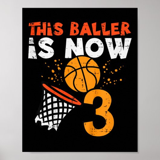 Poster Kids This Ller Is Now 3 Sketll 3rd Birthday Bday B (Devant)