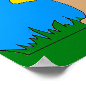 Poster Kid's Two Best Friends Girls Blue (Coin)