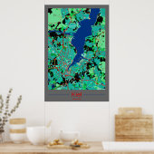 Poster Kiel Cartographie (Cuisine)