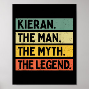 Poster Kieran L'Homme Le Mythe La Légende Drôle Personali