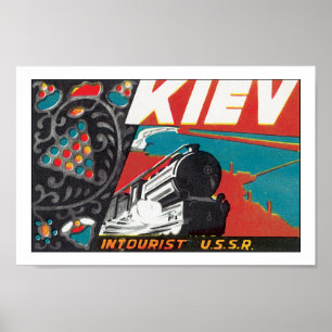 Poster Kiev - Intourist USSR