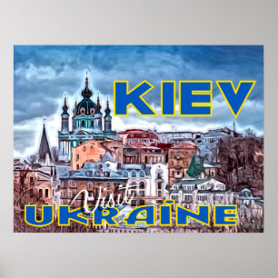 Poster Kiev, Visite Ukraine