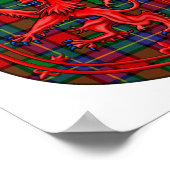 Poster Kilgore Tartan Scottish Plaid Lion Rampant (Coin)