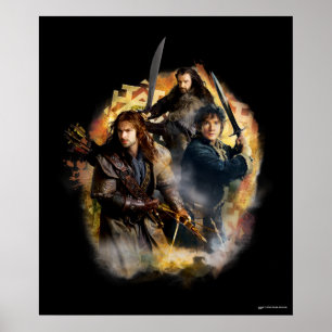 Poster Kili, BILBO BAGGINS™, & THORIN OAKENSHIELD™ Art