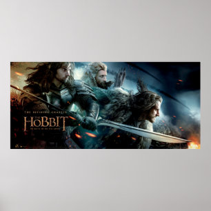 Poster Kili, Fili, & THORIN OAKENSHIELD™ To Battle