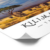 Poster Kilimanjaro Tanzania Wall Art, African Mountain (Coin)