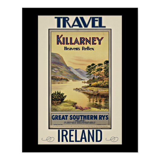 Poster Killarney, le réflexe du ciel, (Devant)