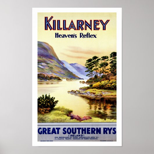 Poster Killarney ~ Le réflexe du ciel (Devant)