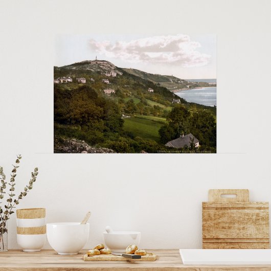 Poster Killiney Hill & Dalkey, Co. Dublin c1905 (Cuisine)