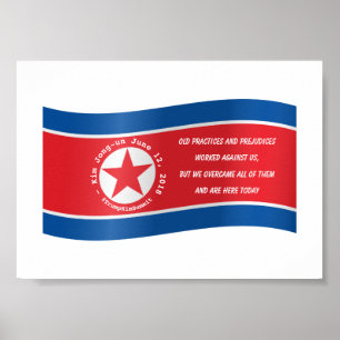 Poster Kim Jong un Citation #TrumpKimSummit 12 juin