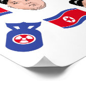 Poster Kim Jong Un Motif - (Coin)