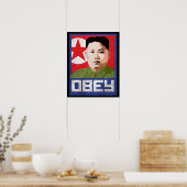 Poster Kim Jong Un Propaganda - OBEY - (Cuisine)