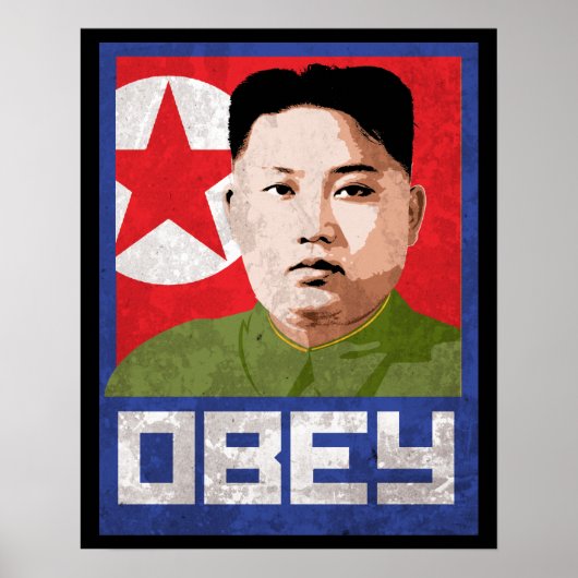 Poster Kim Jong Un Propaganda - OBEY - (Devant)