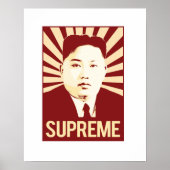 Poster Kim Jong Un Propaganda - Suprême - (Devant)