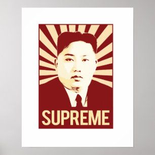 Poster Kim Jong Un Propaganda - Suprême -