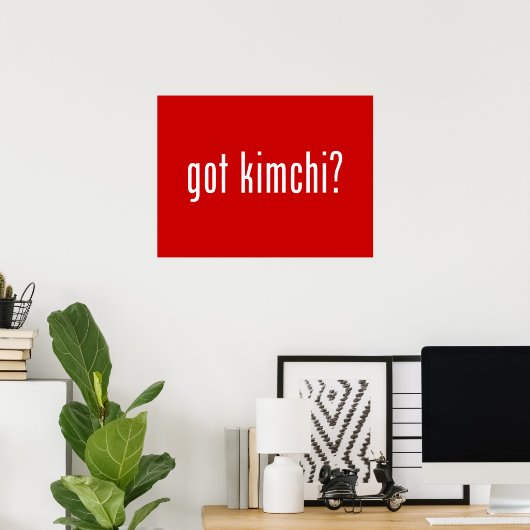 Poster Kimchi ? (Bureau à domicile)