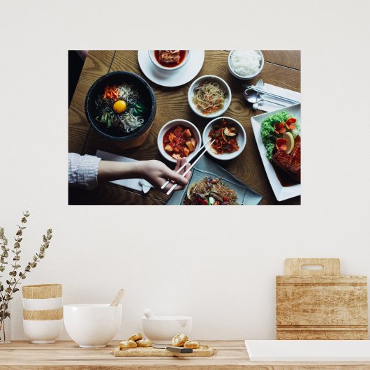 Poster Kimchi, Aliments fermentés coréens (Cuisine)