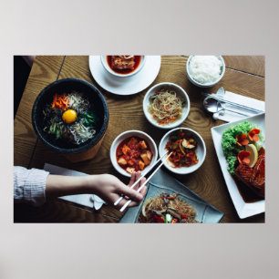 Poster Kimchi, Aliments fermentés coréens