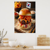 Poster Kimchi Kick Burger 24x36 (Cuisine)