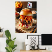 Poster Kimchi Kick Burger 24x36 (Bureau à domicile)