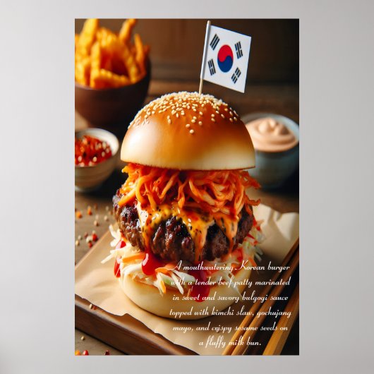 Poster Kimchi Kick Burger 24x36 (Devant)