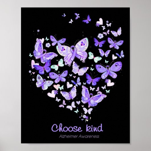 Poster Kind Alzheimerheimer Sensibilisation Papillons Coe (Devant)