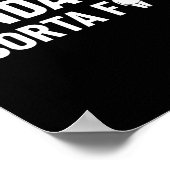 Poster Kinda Fit Sorta Fat Funny Gymnase Bodybuilding Gym (Coin)