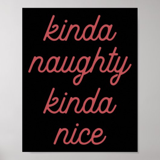 Poster Kinda Naughty Kinda-nice - Noël (Devant)