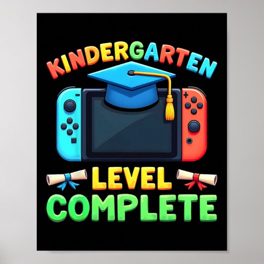 Poster Kindergarten Level Complete Graduation Cl 2025 Boy (Devant)