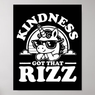 Poster Kindness Anti Bulbing Week Unicorn A Reçu Rizz Sti