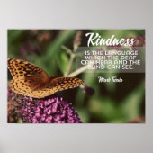 Poster Kindness Is The Language (Devant)