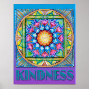 Poster Kindness Mandala