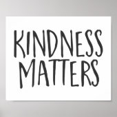 Poster Kindness Matters, Citation Inspirative (Devant)