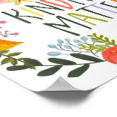 Poster Kindness Matters Inclusivité Be Kind Inspiration (Coin)