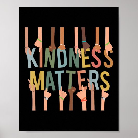 Poster Kindness S Anti-intimidation Diversité Inclusion (Devant)