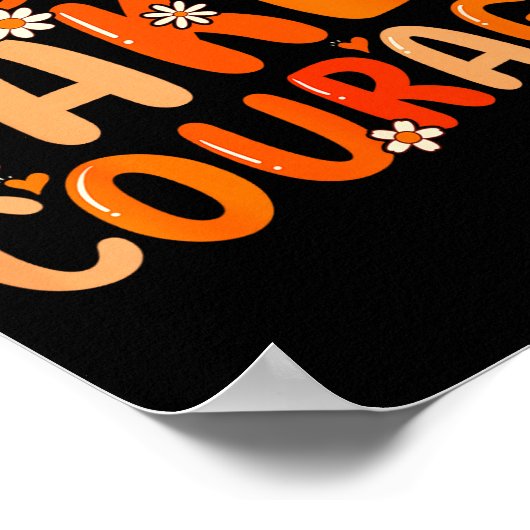 Poster Kindness Takes Courage Orange Unity Day Anti Bully (Coin)