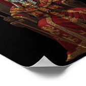 Poster King Baldwin Iv Floral Mask Medieval Art Crusader  (Coin)